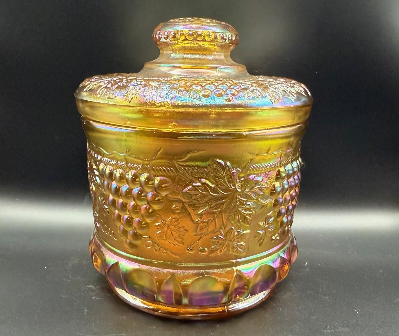 Fenton Tobacco Jar - Etsy