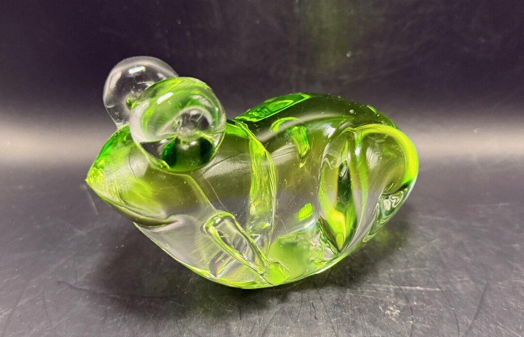 Paperweight Frog Darling Large Glass Frog Paperweight, Murano Style Collectible, Frog ...