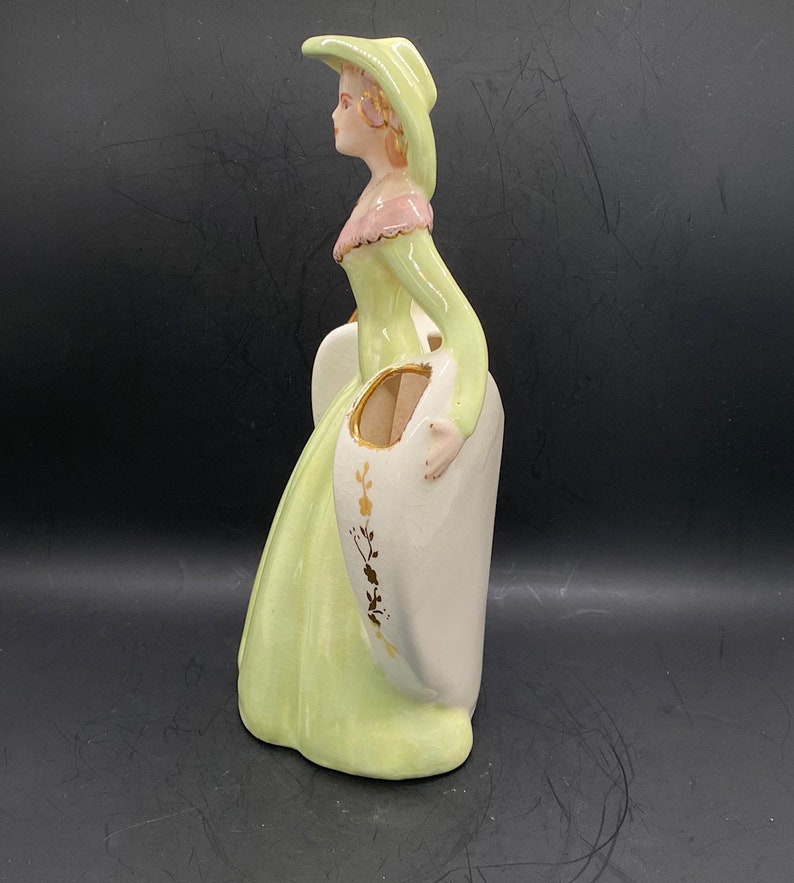 Beautiful and RARE 1940s Matie Weil Ware California Pottery Double Heart Vase, Rare Color Way, Vintage Collectible, Mother's Day Gift, MB image 3