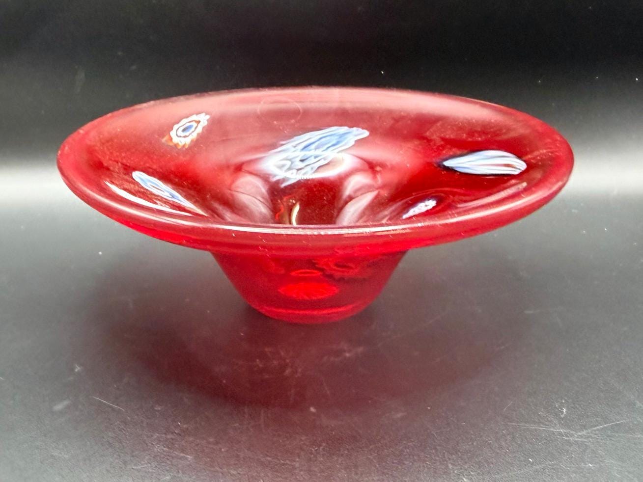 Murano Millefiori Glass Bowl - Etsy