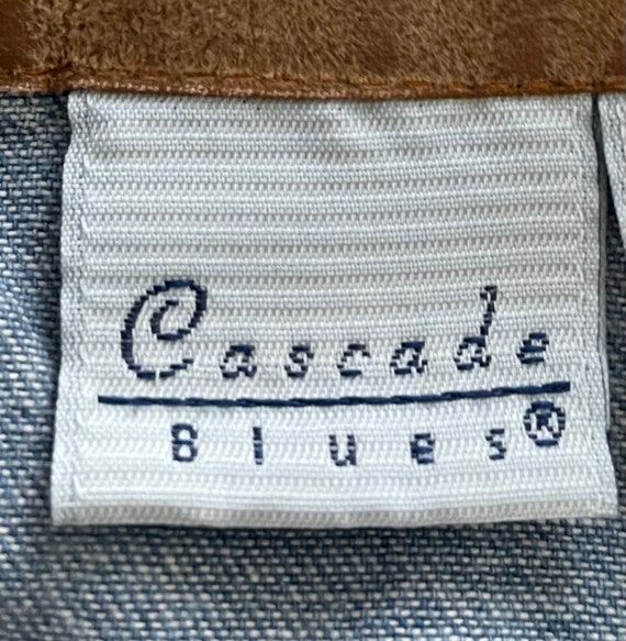 Vintage Cascade Blues women’s denim embroidered b… - image 3