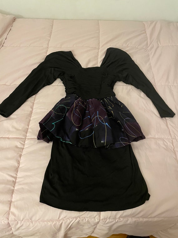 Vintage Meryl Jeran Couture custom silk black jer… - image 1