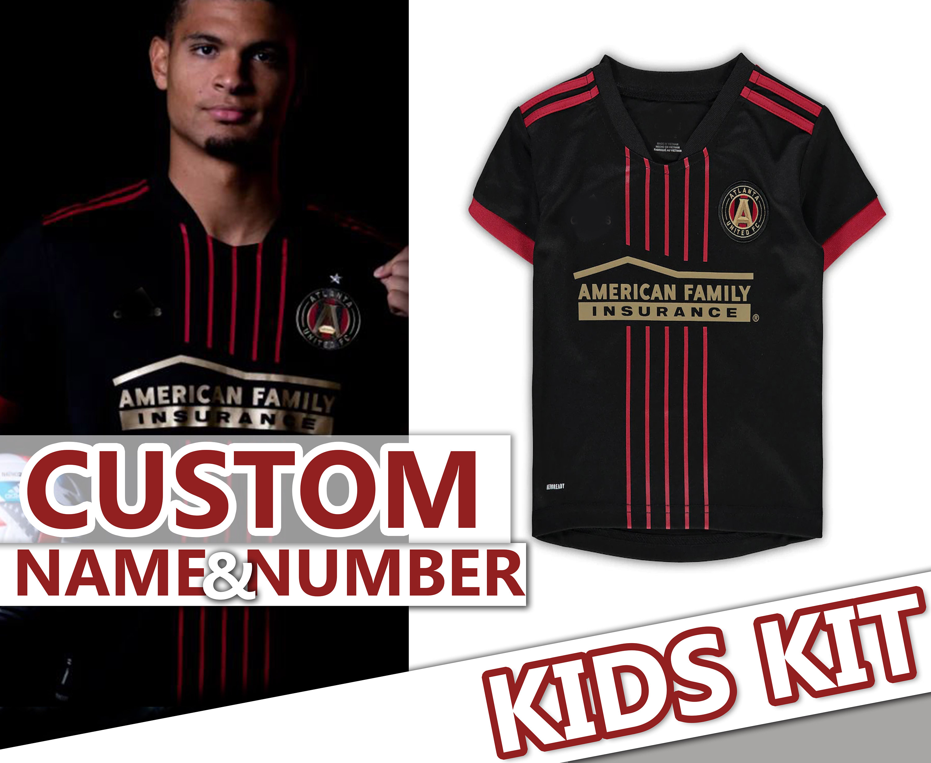 New // Atlanta United soccer kid jersey Kids kit Football USA | Etsy