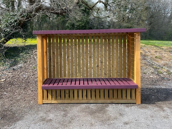 Cream wooden garden bench new arrivals
