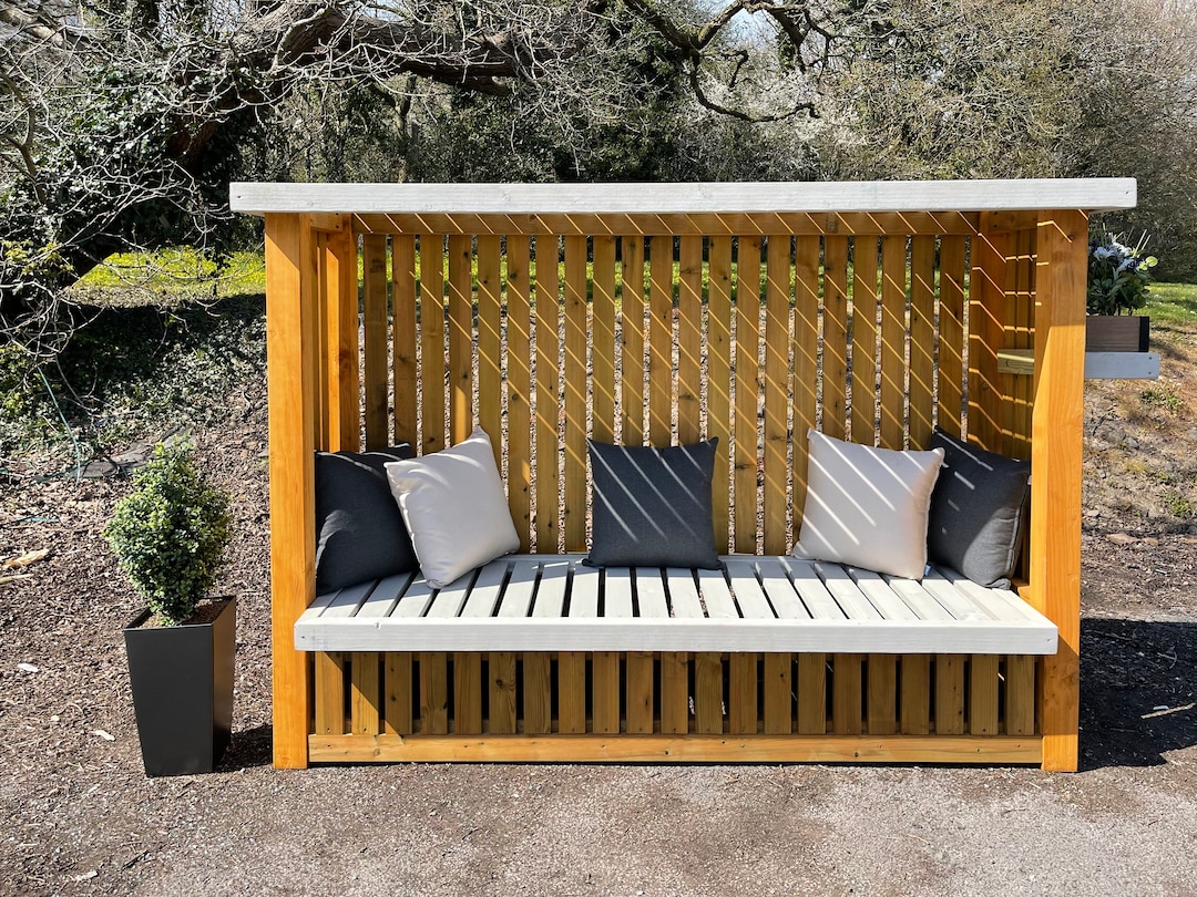 Extra Large Kiwb Handmade Quality Garden Arbour/seat/bench - Etsy Norway