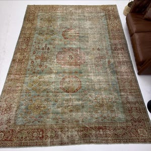 Oversize Rug, 10&#39;7x15&#39;1 ft, Salon Rug, Living Room Rug, Vintage Rug, Handmade Wool Rug
