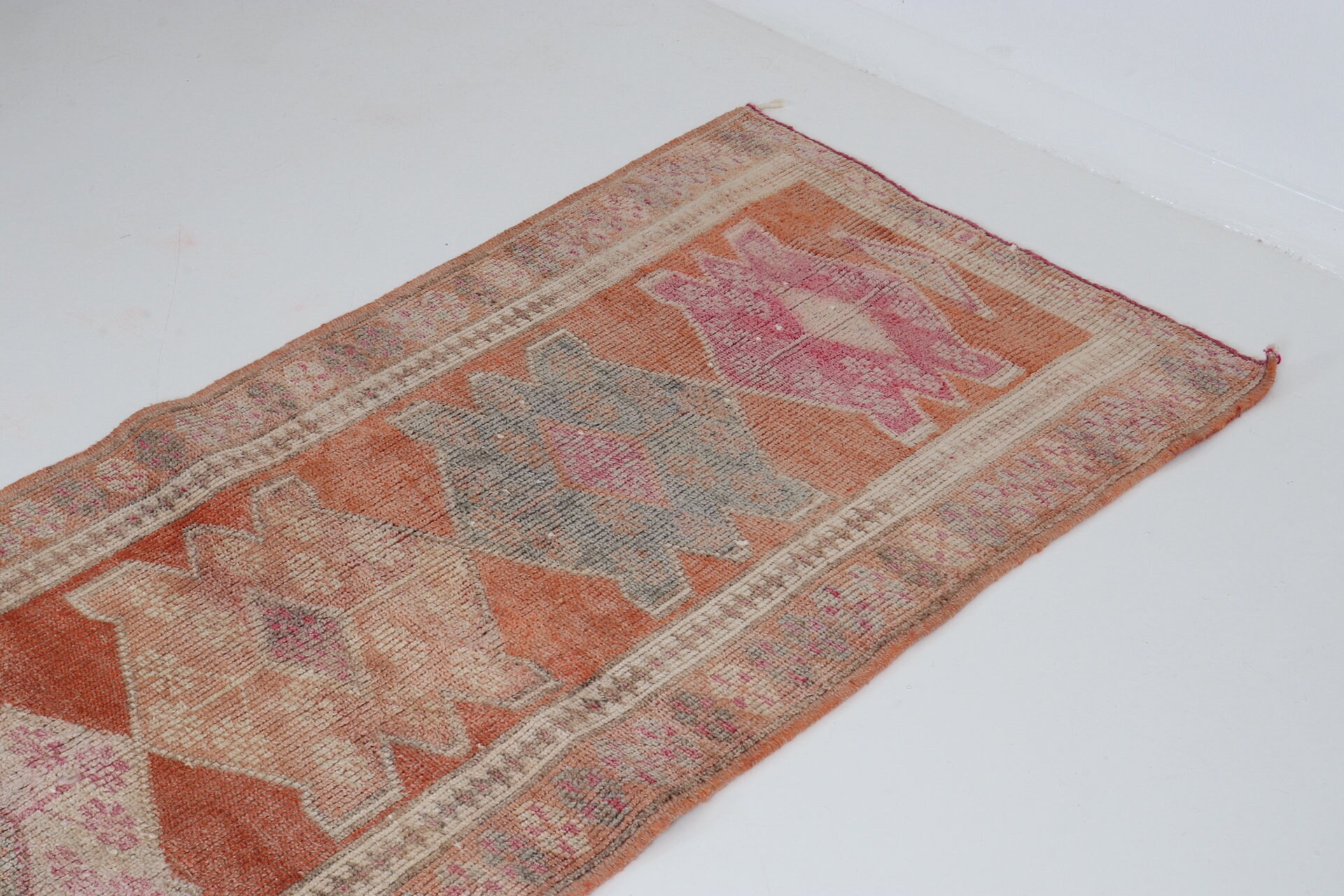 Vintage Runners For Kitchen 2.9x12.1ft Hallway Runner Rug Etsy