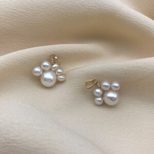 Handmade jewellery | Pearl white Pendants animal shape | girls birthday gift