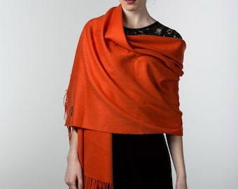 Frauen Merino Lammwolle Schal warm Frauen Wrap Wolle gehäkelten Schal - mehrfarbig