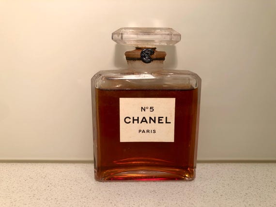 Rare Vintage 1950s Chanel No 5 56 Ml Extrait Perfume Sealed Bottle