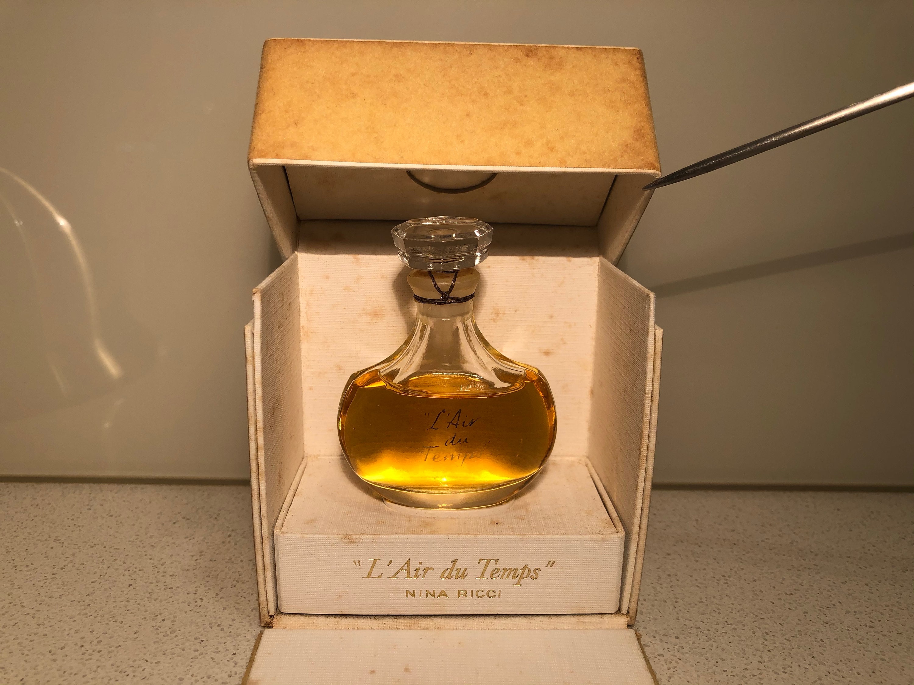Vintage 1970s Nina Ricci L' Air Du Temps 15 Ml Parfum Perfume