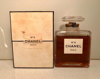 Rare Vintage 1950s Chanel No 5 56 Ml Extrait Perfume Sealed Bottle