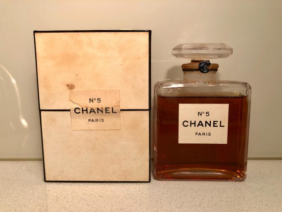 Rare Vintage 1950s Chanel No 5 56 Ml Extrait Perfume Sealed Bottle