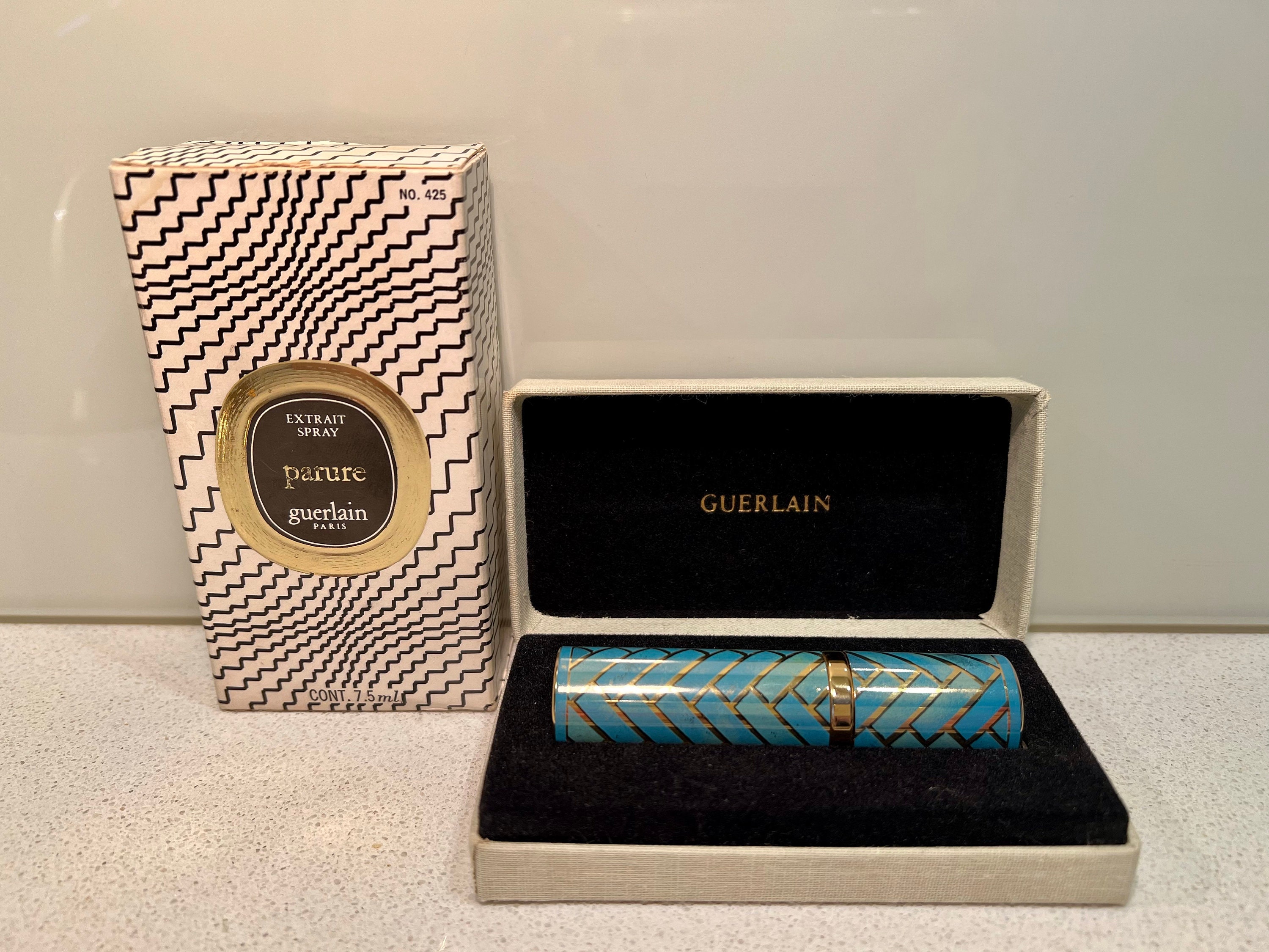 Vintage 1970s Guerlain Parure 7.5 Ml Extrait Perfume Canister
