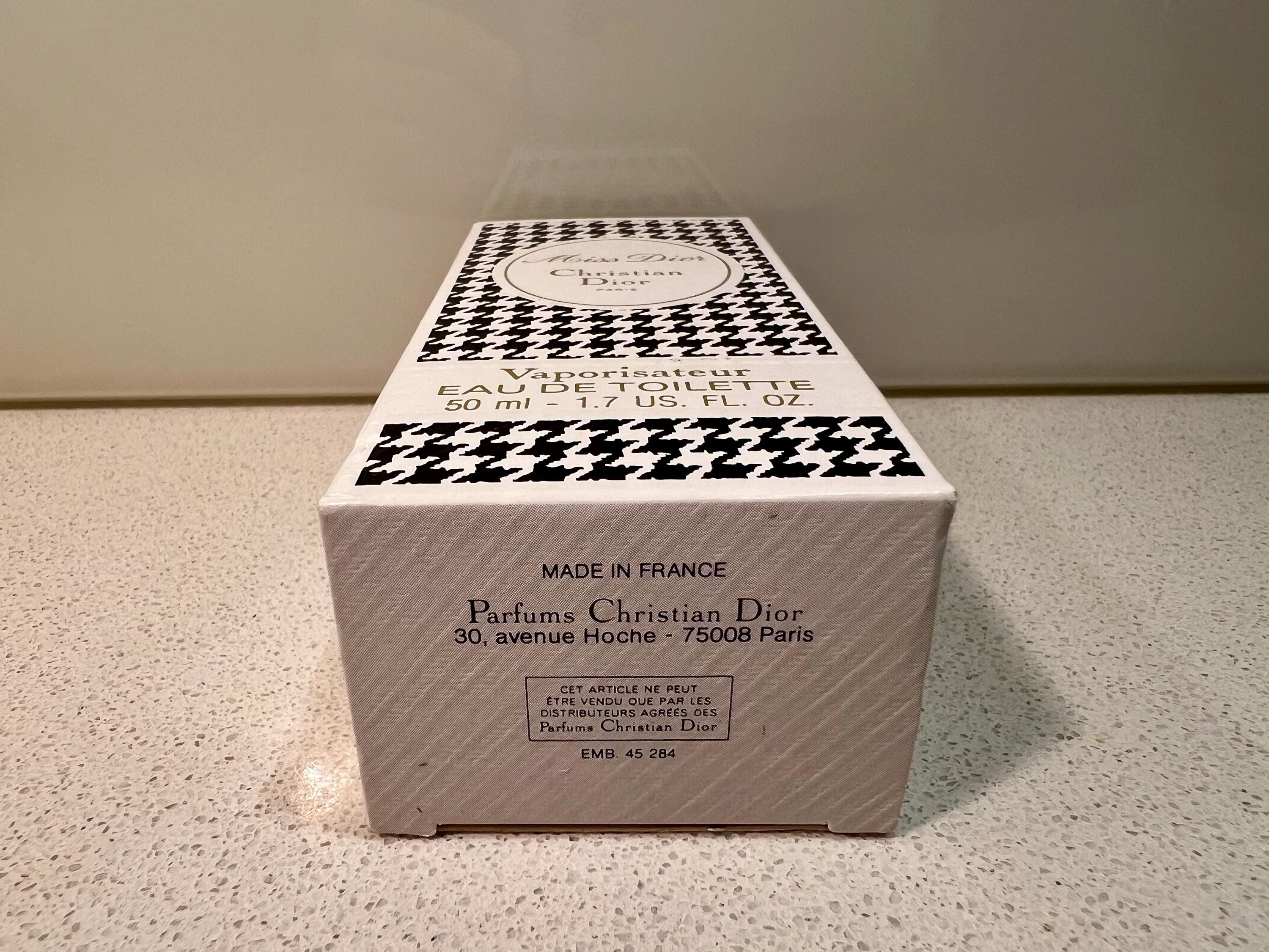 Vintage 1980s Christian Dior Miss Dior 50 Ml EDT Perfume