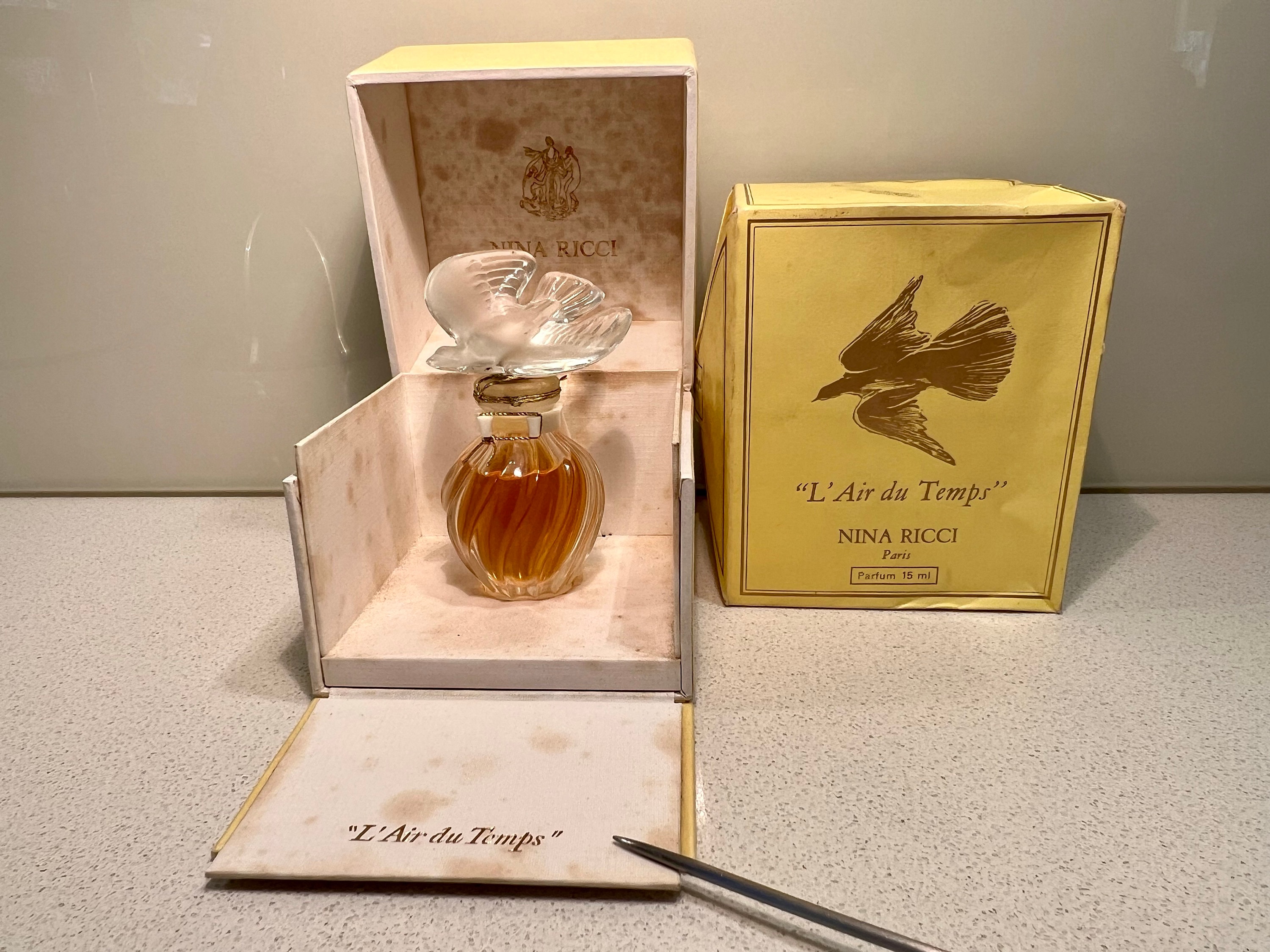 Vintage 1980s Nina Ricci L' Air Du Temps 15 Ml Parfum Perfume