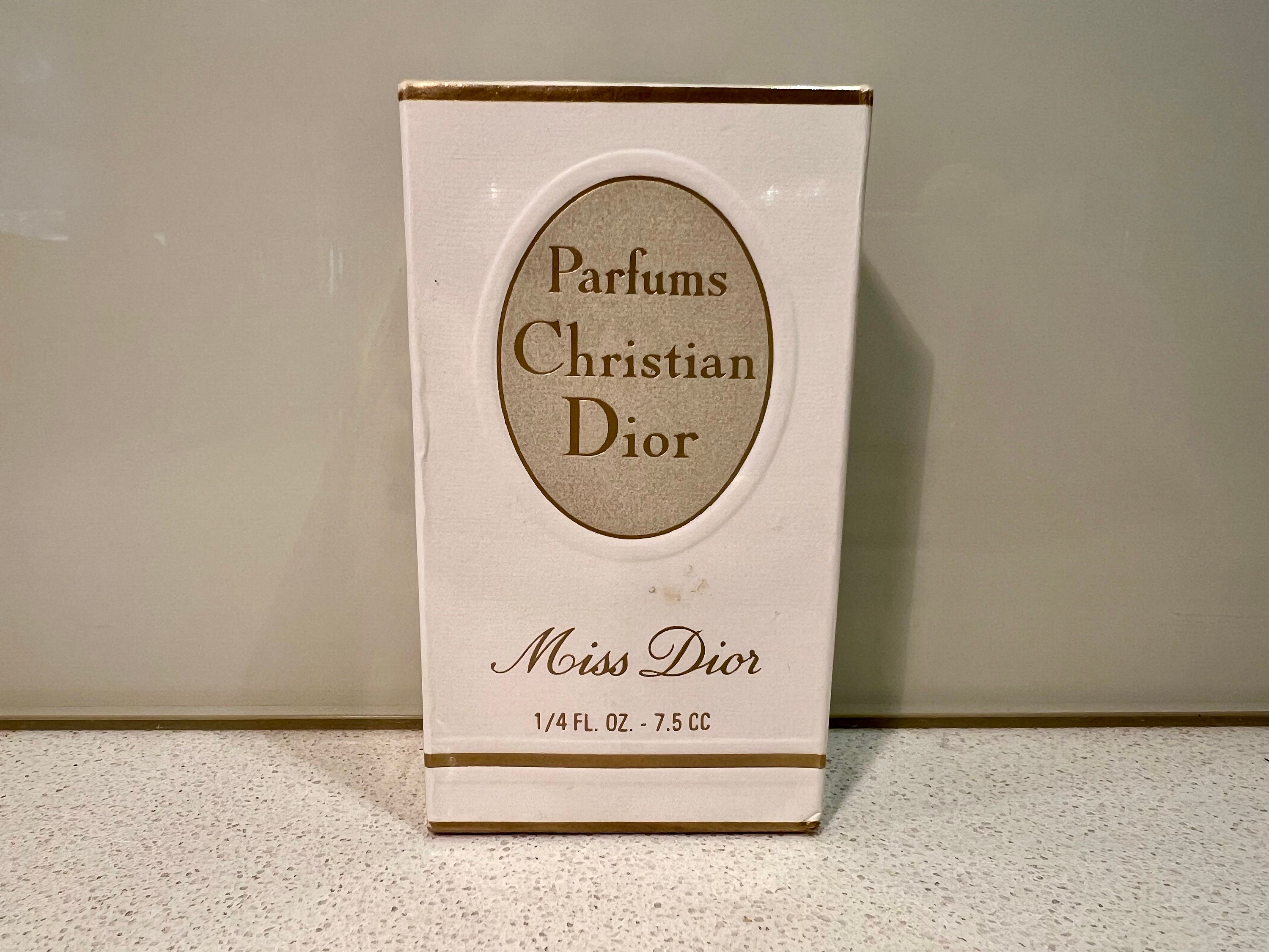 【未開封・℮マーク＆バーコードなし】ミスディオール ヴィンテージ Vintage 1970 Christian Dior Miss Dior 7.5 Ml Parfum Perfume - Etsy