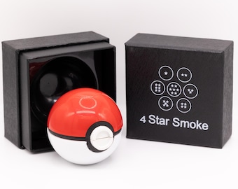 Monster Catcher Herb Spice Grinder by 4 Star Smoke with Black Gift Box
