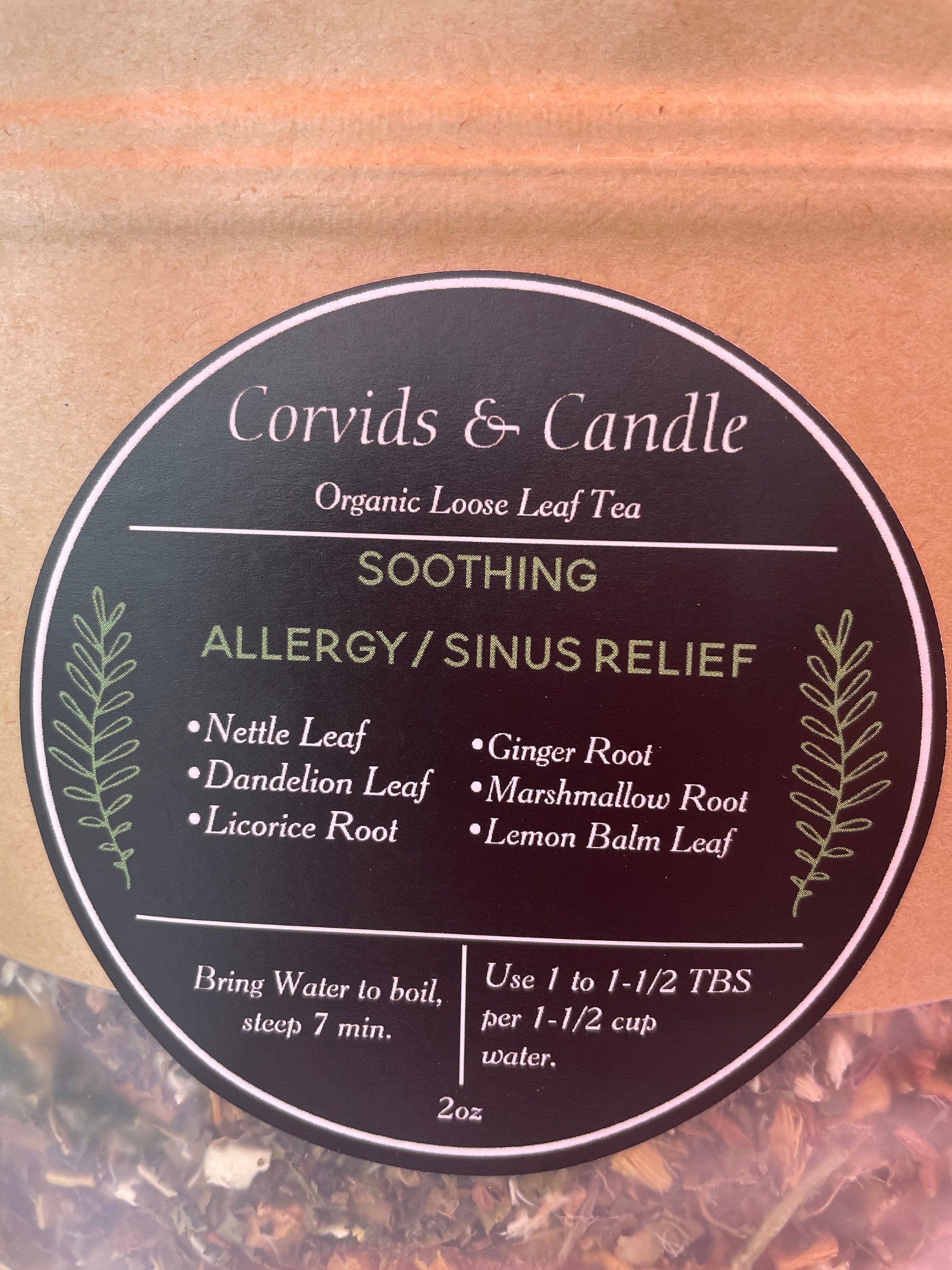 Soothing Allergy/sinus/respiratory Relief Tea Blend (loose Leaf) - Etsy