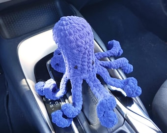 Gehäkelte Octopus Auto Schaltknauf Abdeckung: Marine Blau Auto Zubehör