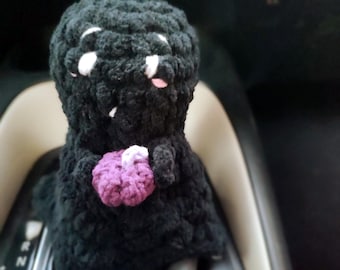 Black Ghost Car Shifter Cover, Cute Halloween Car Decor, Gothic Car Accessory