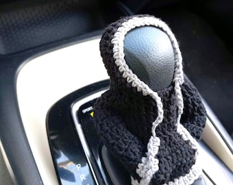 Niedliche Gangstellerabdeckung, Autozubehör für Frauen, lustiges Auto-Guy Geschenke, Autocharme häkeln, gemütliches Auto-Dekor-Innenraum, Geschenk für Vati unter 10 Usd