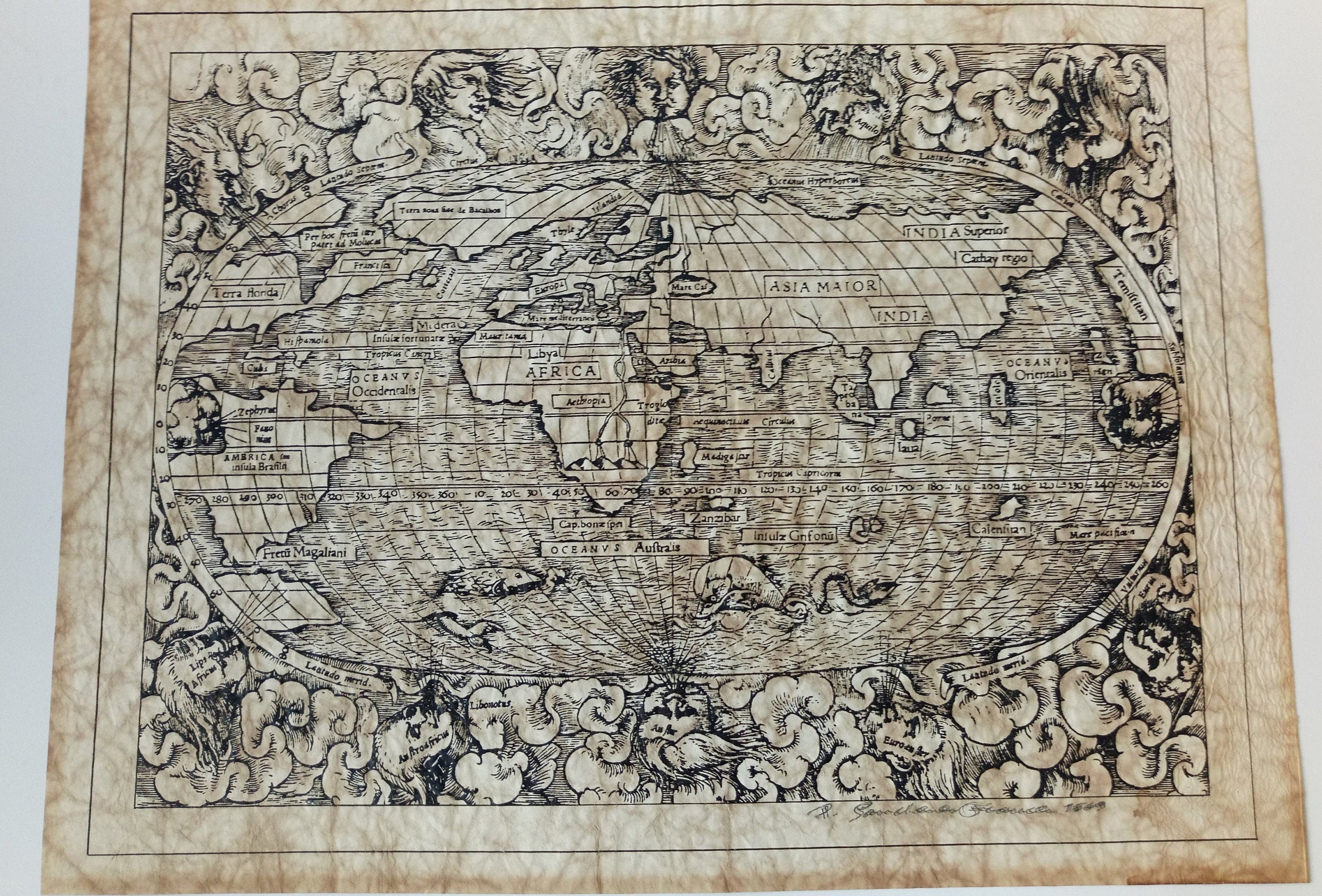 World Map 1500 A D Map