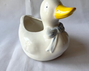 Vintage 1987 NCE Ceramic Duck Planter