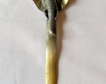 Vintage 1990’s Fort USA Pewter Elephant Head Letter Opener