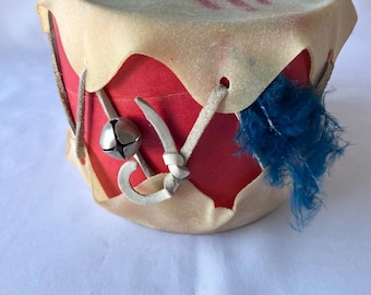Vintage Handmade Native American Drum Collectible
