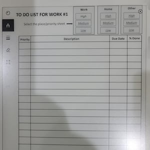 Remarkable 1 & 2 の仕事/家庭/その他の TO DO リスト
