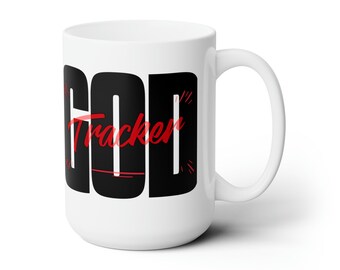 Custom Bold God Tracker Mug is a Perfect Personalized Coffee Cup for Devout Believers