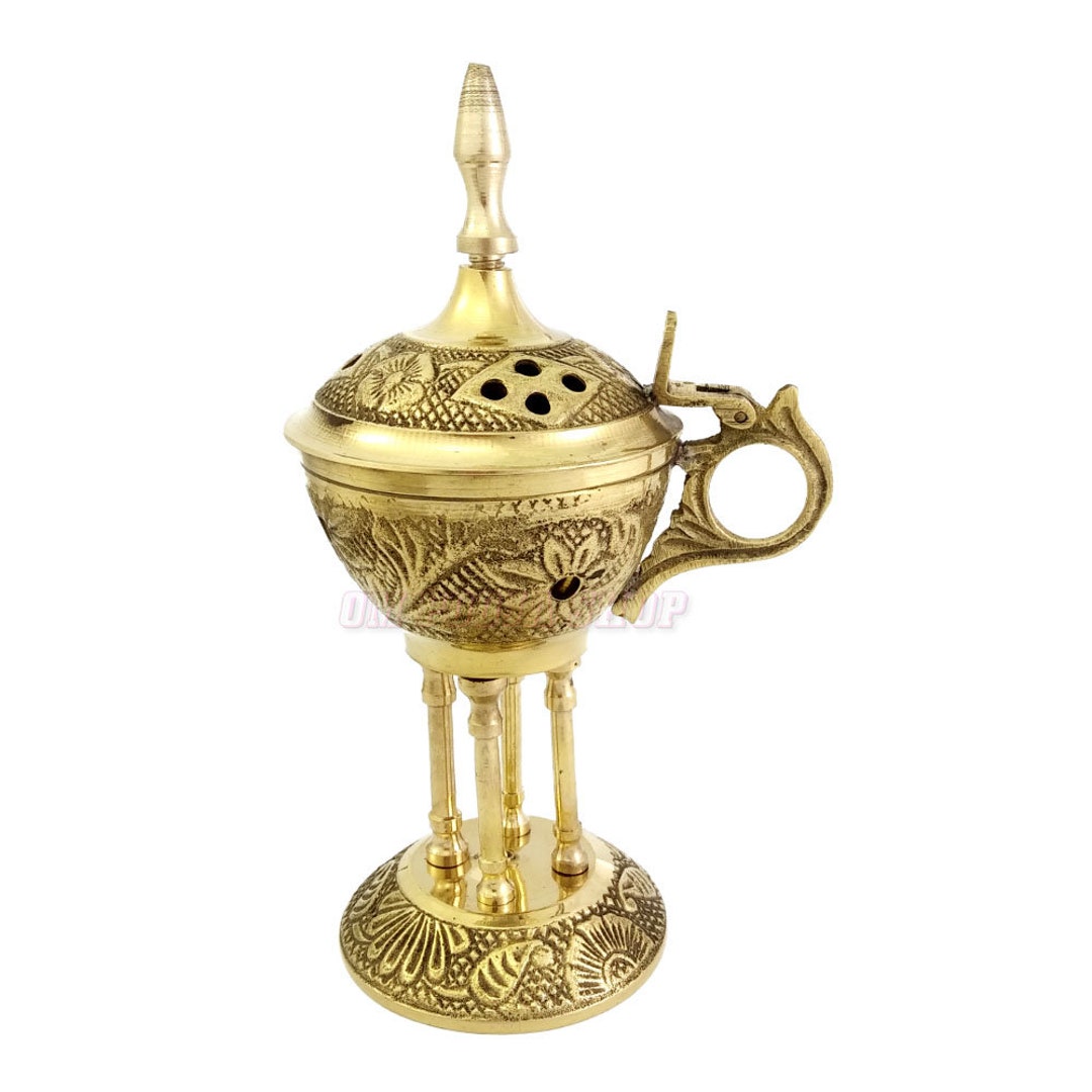 Bakhoor Burner mabkhara in Brass/bakhoor Charcoal Incense Burner Home