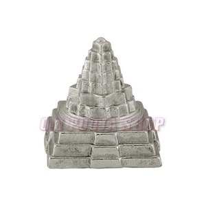 Mercury Sri Yantram - 150 Gms Mercury Shri Yantra, Natural Mercury Parad Shri Yantra, Parad Meru Laxmi Shri Yantra For Vastu