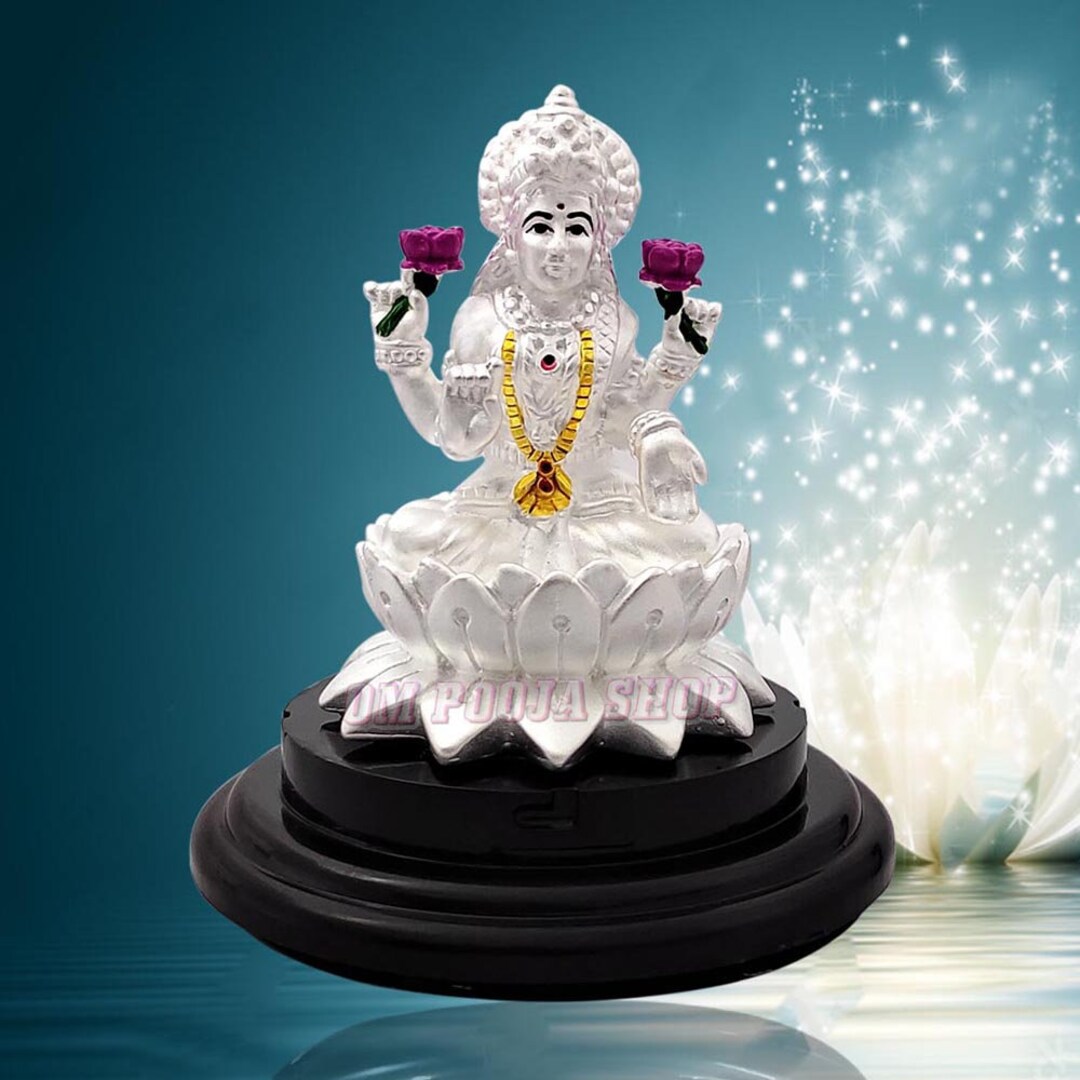 999 Pure Silver Lakshmi Idol: Maa Laxmi Puja Gift (2.75 Inches) - Etsy