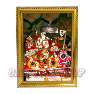 Goddess Vishno Devi Photo Frame | Vishno Mata Pictur For Home Decor | High quality Photo Pooja Rooom, Wall and Table OmPoojashop