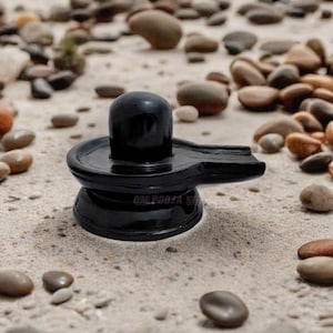 Black stone shivling for Temple Shiva Lingam Idol, Hindu God Statue, Hand Carving Shivling Home Decor OmPoojaShop