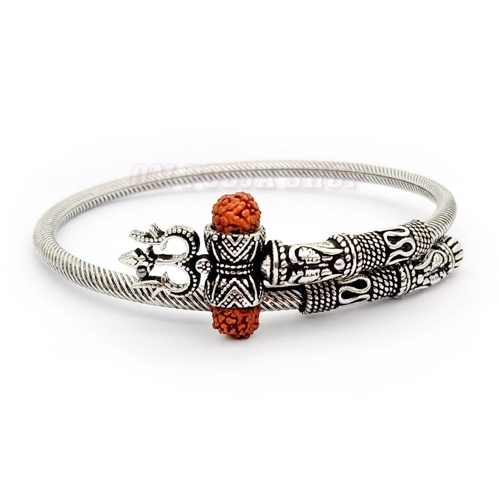 Silver damru deals bracelet