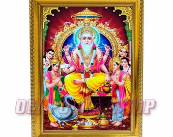 Vishwakarma in Photo Frame Personalized Gift for Hindu Friends - Etsy Canada Vishwakarma in Photo Frame Personalized Gift for Hindu Friends - Etsy Canada