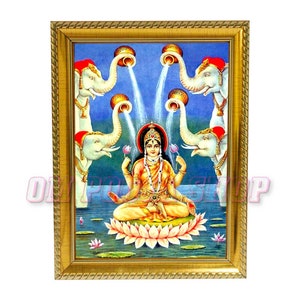 Kamala Devi Dasa Mahavidyas Photo Frame Personalized Gift For Hindu Friends & Family, Traditions For Home Away From India
