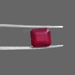 5.75 ct Natural Burma Ruby – Octagonal Manik Gemstone - Om Pooja Shop