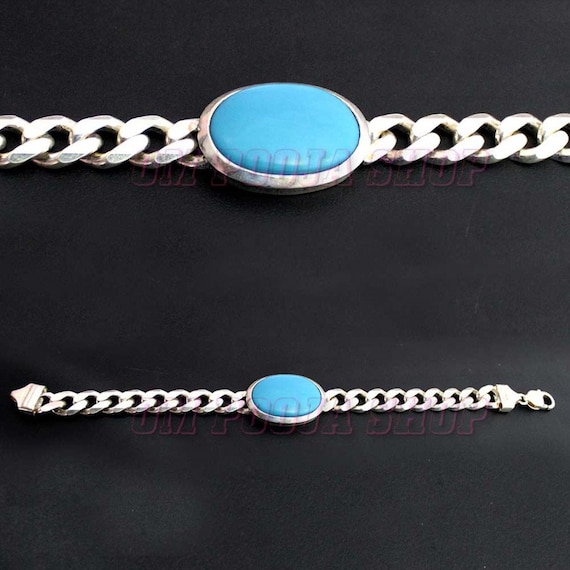 Salman Khan Ka Bracelet - Salman Bracelet - Chain Bracelet - Bracelet with  Blue Stone - Bracelet for Mens - Gift for Boys