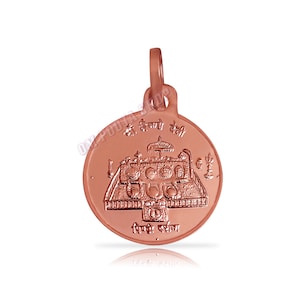 Maa Vaishno Devi Medaillon in Copper Mata Sherawali durga mata Yantar Medaillon