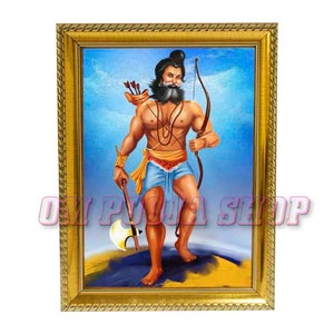 Parashurama Photo Frame Personalized Gift For Hindu Friends & Family, Traditions For Home Away From India
