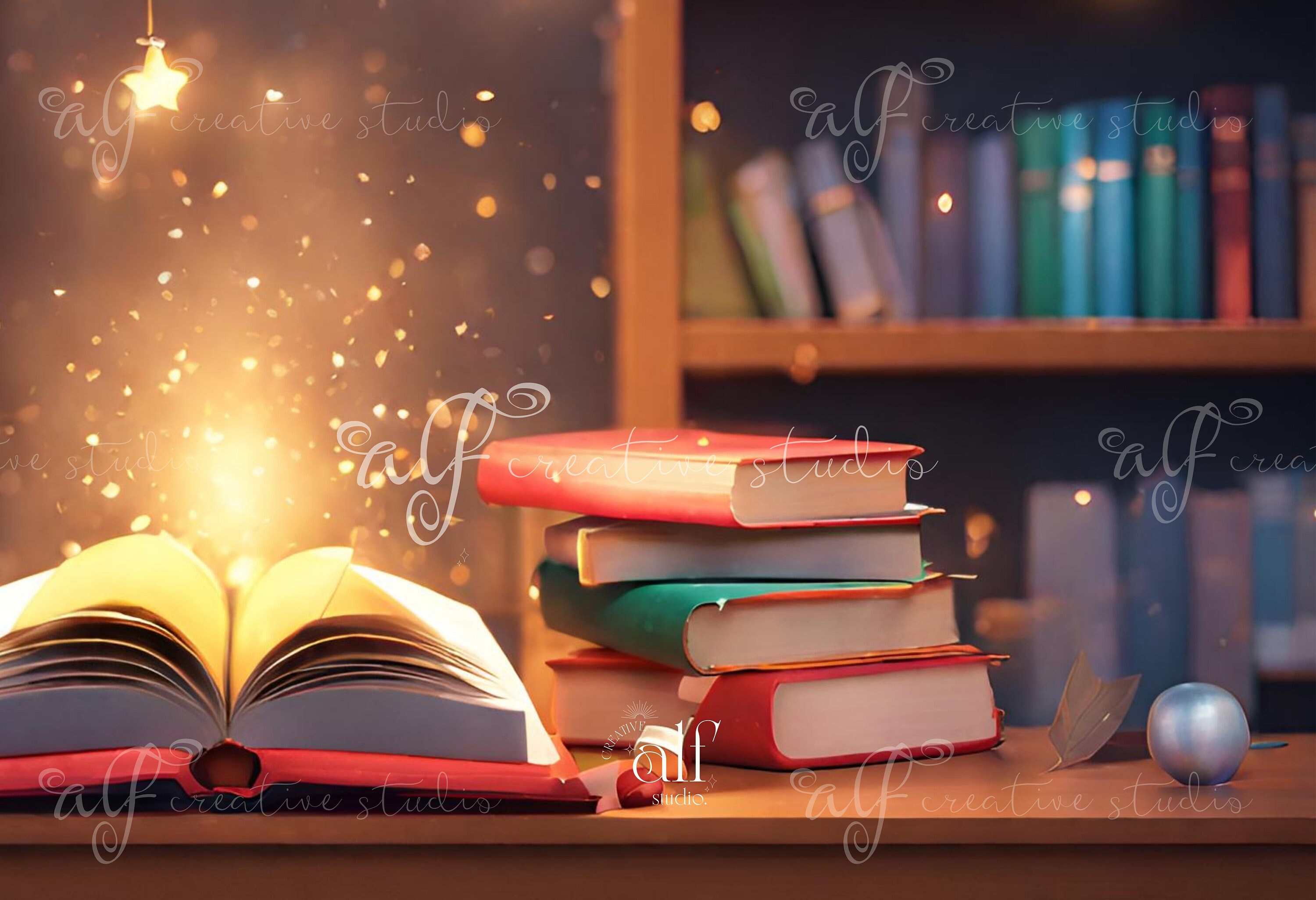 Book Backgrounds Back to School Digital Composite Photography Composite ...