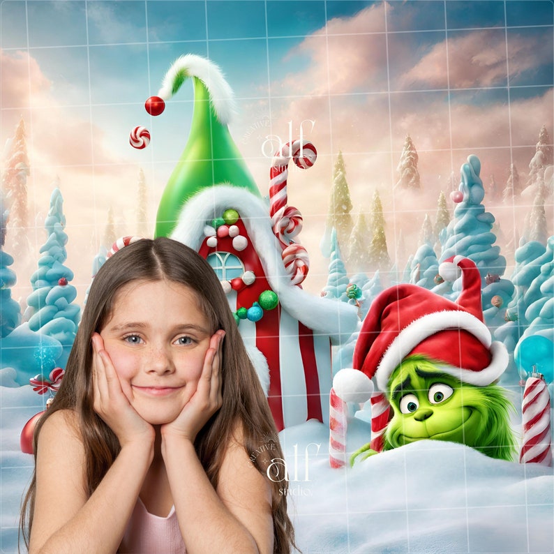 Whoville Grinch Christmas Backdrop Christmas Wallpaper Candy Whovillage