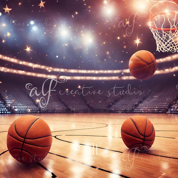 Basketball League Digital Download Basketball Stars Studio Decor Sports Moments Digital Wallpaper Basketball Skills Studio Backdrops