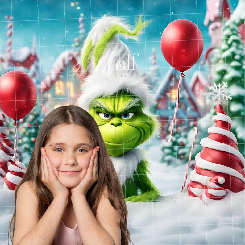 The Grinch Whoville Christmas Backdrop Christmas Wallpaper Candy