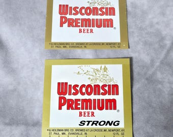Vintage G Heileman Brewing Wisconsin Premium Beer Label