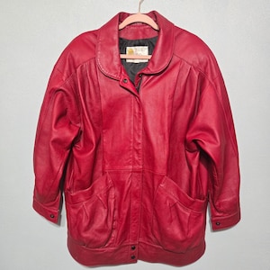 W.b. Place Leather Jacket - Etsy